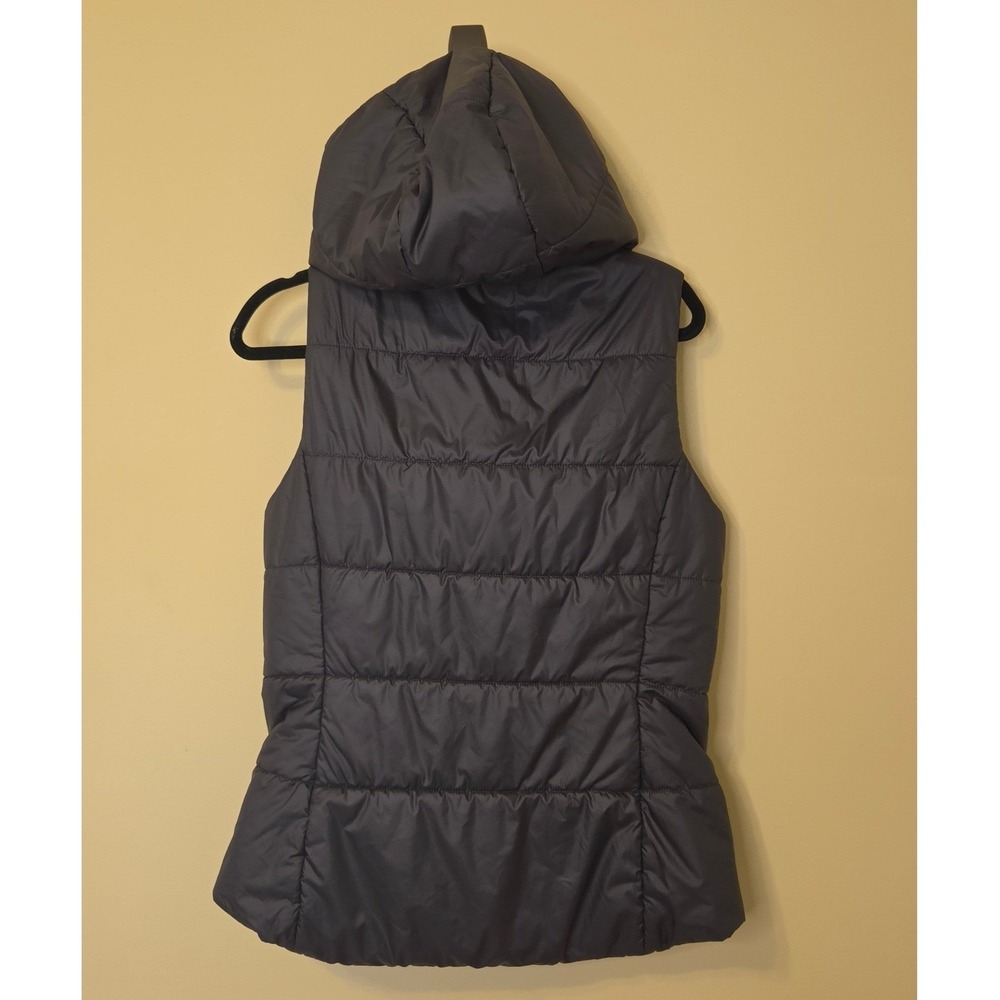 Ariat Tek Womens Black Insulated Hooded Puffer Vest Asymmetric Zip Medium - Picture 3 of 8
